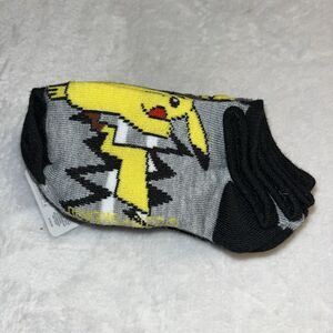 Pokemon Socks Kids Shoe Sz 9- 2 1/2 No Show 6 Pairs Anime Pikachu New With Tags